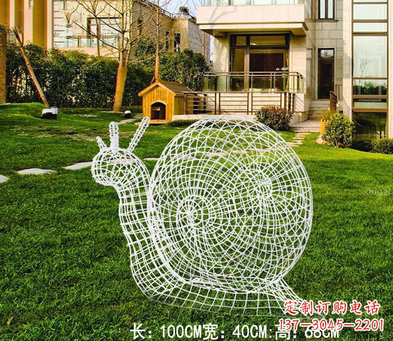 济南不锈钢蜗牛雕塑进化的象征