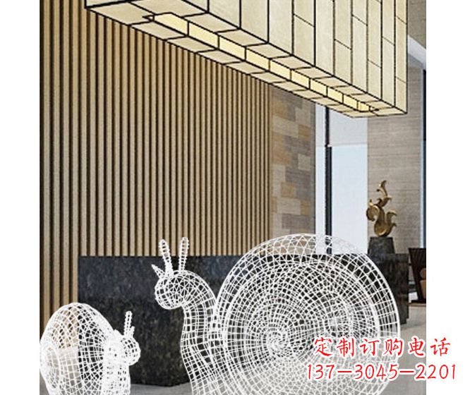济南不锈钢蜗牛雕塑精致多姿