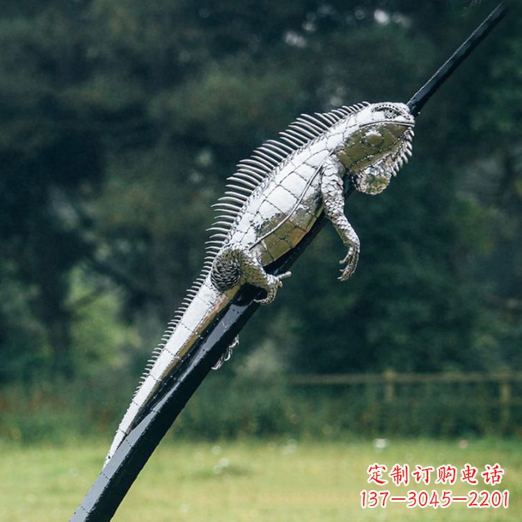 济南不锈钢蜥蜴雕塑艺术的精美体现