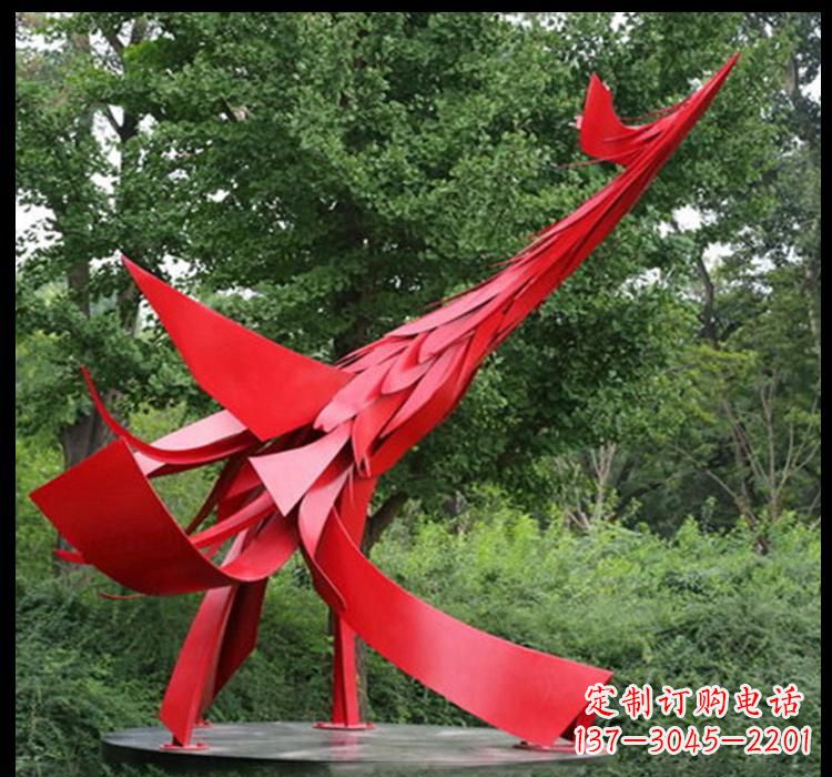济南不锈钢凤凰雕塑——美丽而神秘的象征