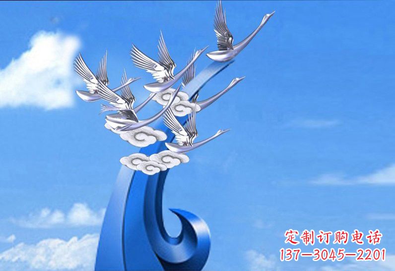 济南不锈钢仙鹤美化环境