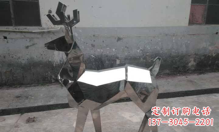 济南不锈钢小鹿石雕