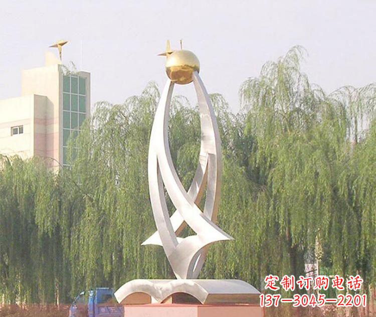 济南铭记校园美好——不锈钢书籍雕塑