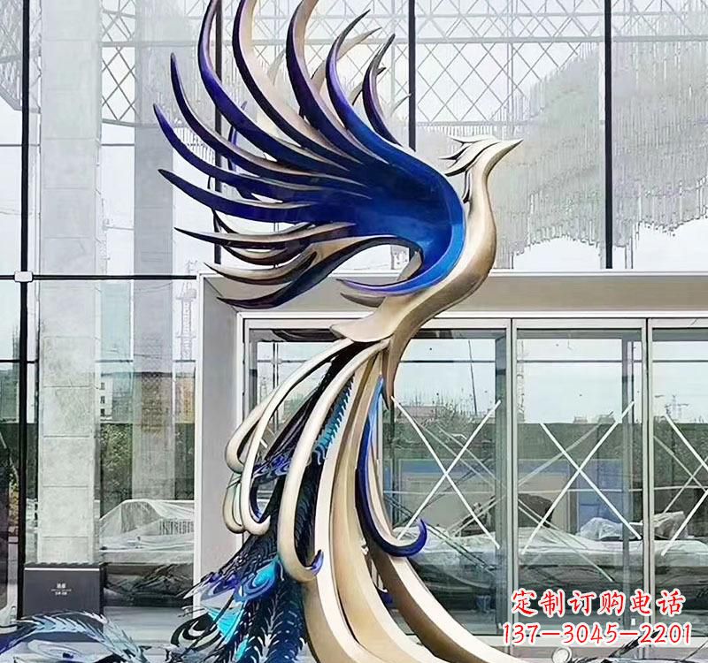 济南不锈钢艺术凤凰雕塑——璀璨夺目的艺术之美