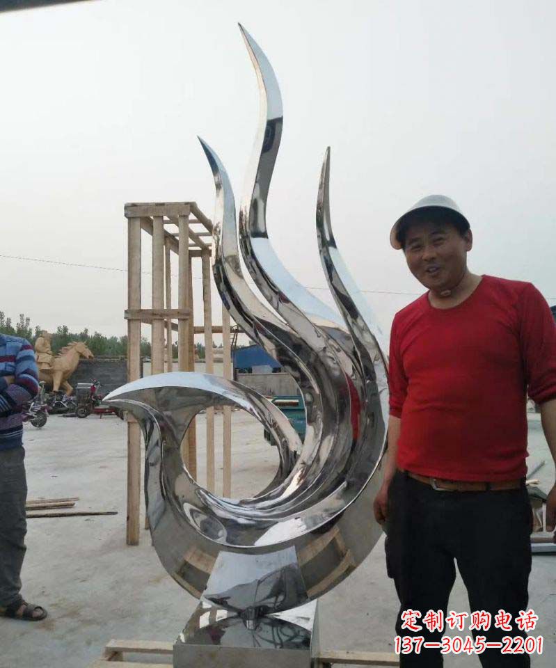 济南不锈钢艺术之美——凤凰雕塑