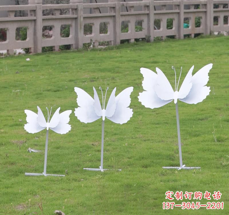 济南不锈钢艺术之美蝴蝶雕塑