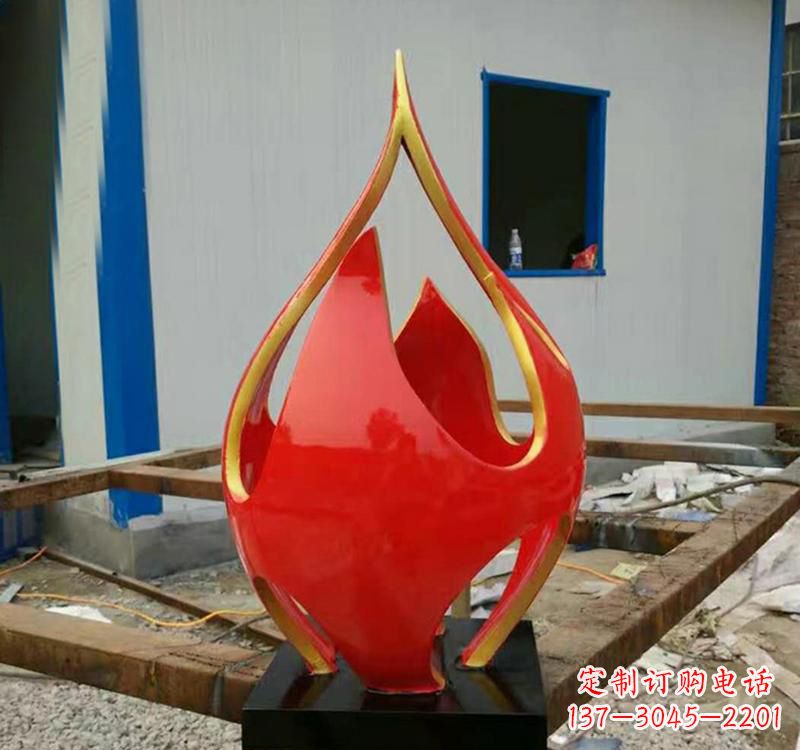 济南不锈钢艺术景观火龙果雕塑