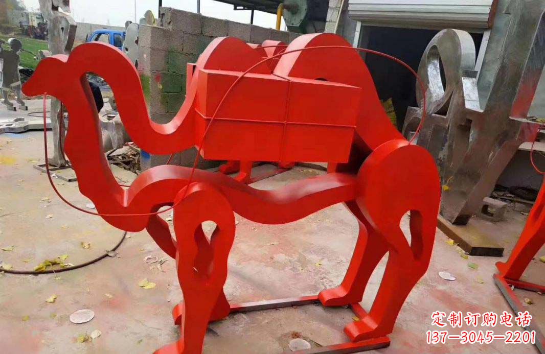 济南不锈钢艺术骆驼雕塑——雕塑精美的艺术之作
