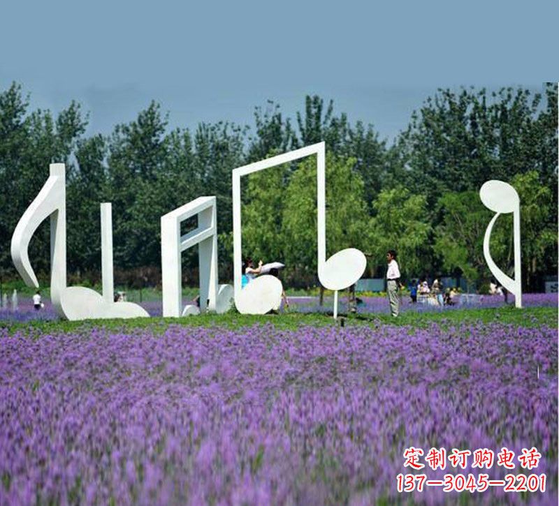 济南不锈钢音符雕塑音乐与艺术的完美结合