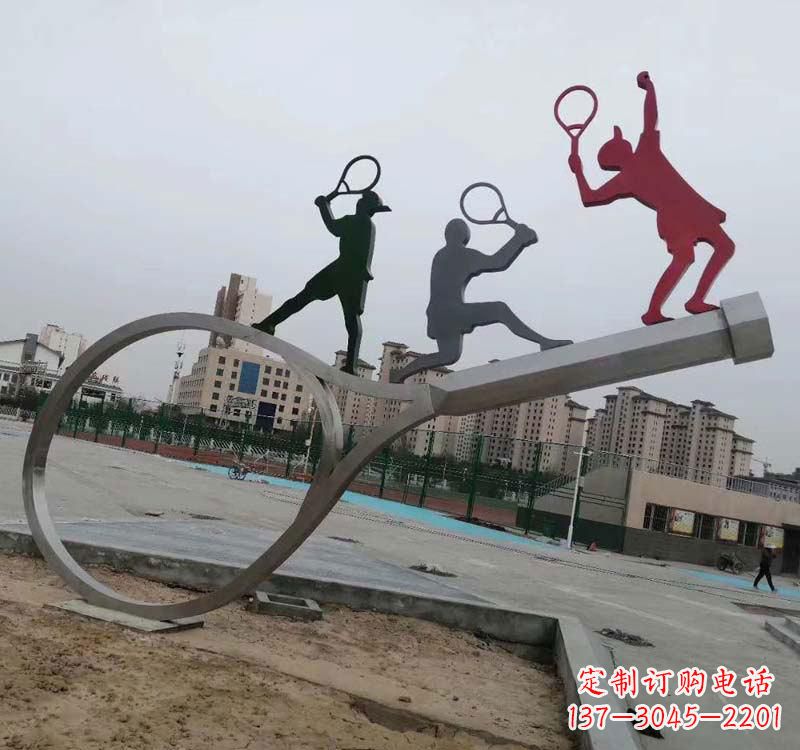 济南不锈钢羽毛球雕塑精美的艺术装点