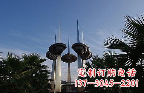 济南不锈钢避雷针雕塑精致静谧的安全保护
