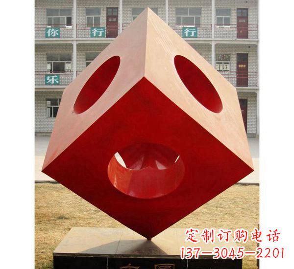 济南不锈钢园林魔方雕塑