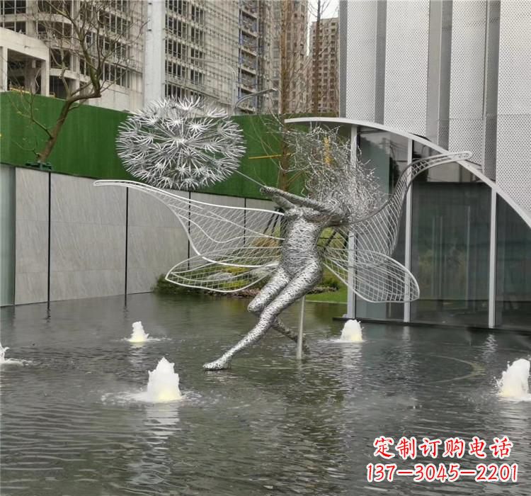 济南美丽的不锈钢蒲公英雕塑