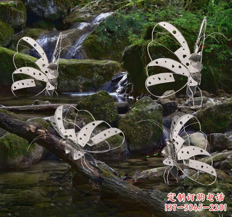 济南不锈钢园林艺术镂空蝴蝶雕塑——绽放自然之美