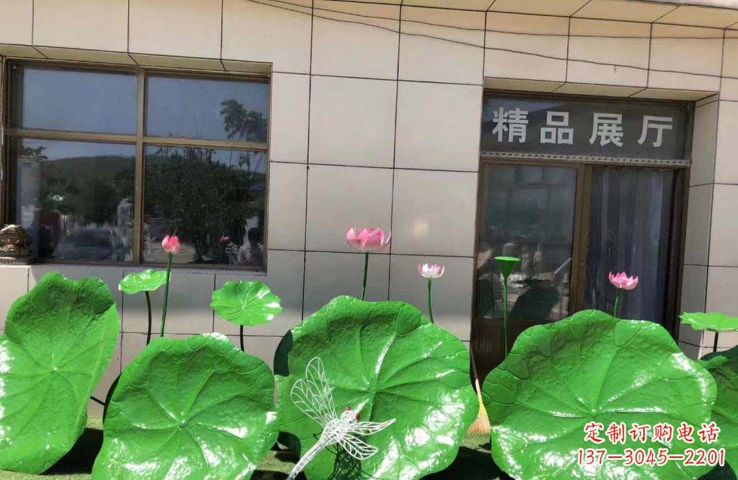 济南不锈钢荷叶雕塑艺术性与美感的完美结合