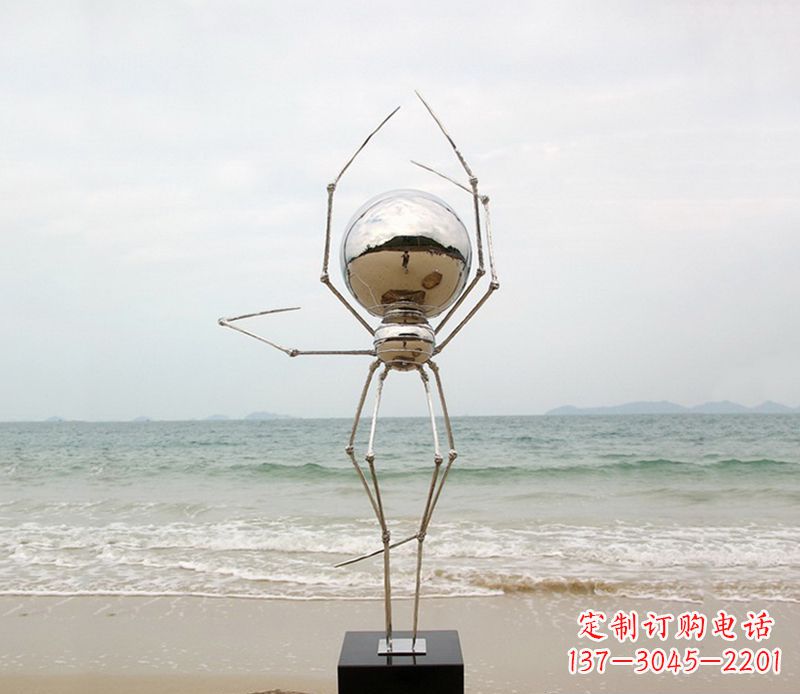 济南不锈钢的蜘蛛侠雕塑