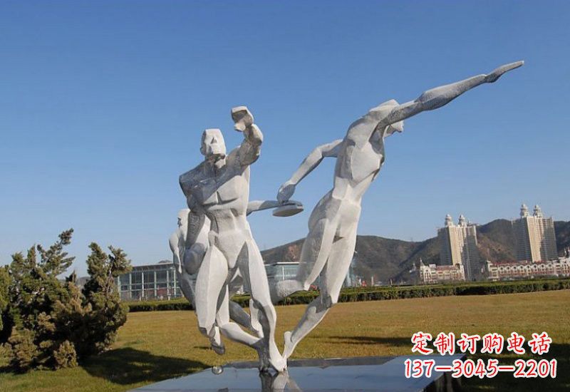 济南不锈钢运动员雕塑一种艺术的象征