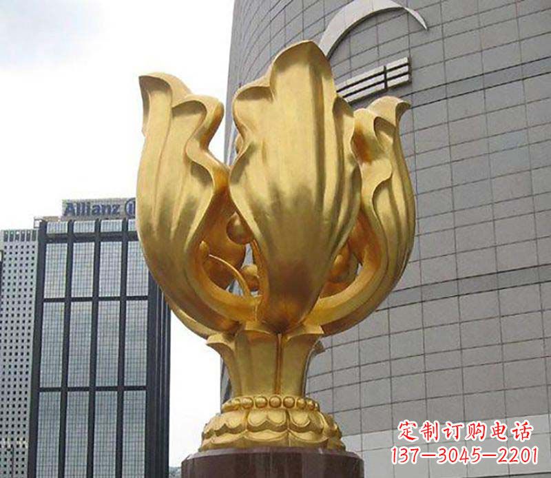 济南紫荆花雕塑——精美艺术品