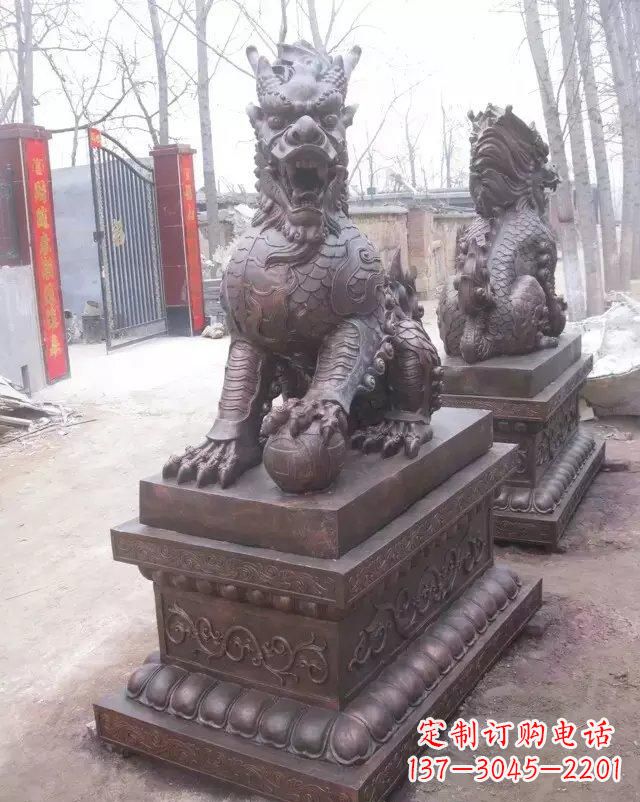 济南麒麟雕塑古老而又神秘