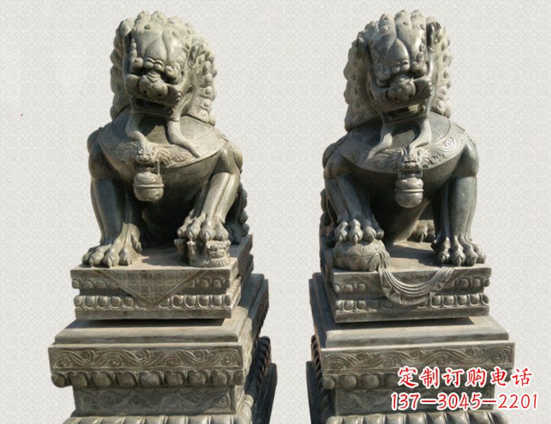 济南狮子雕塑象征王者风范