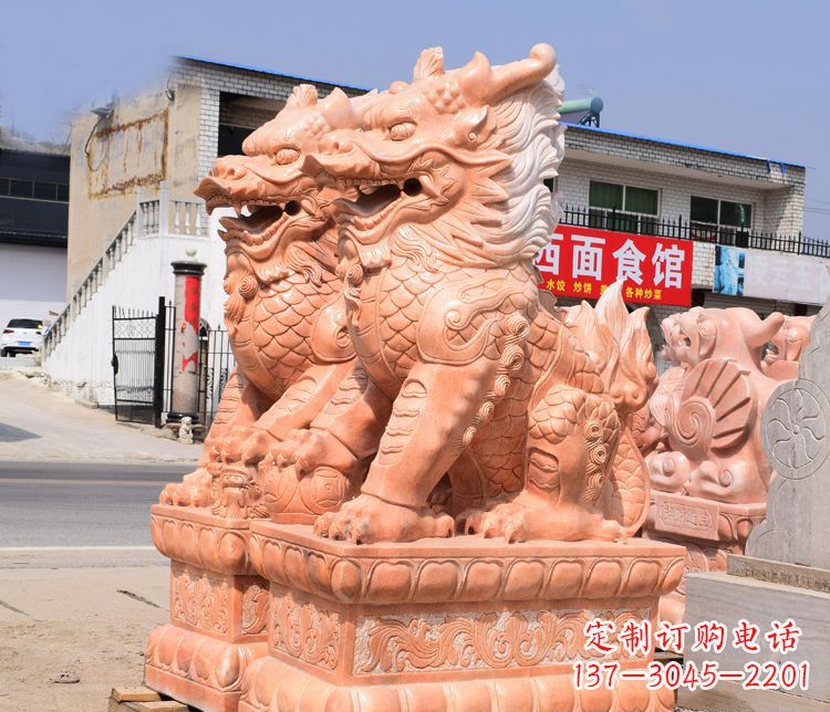济南传说中的麒麟雕塑