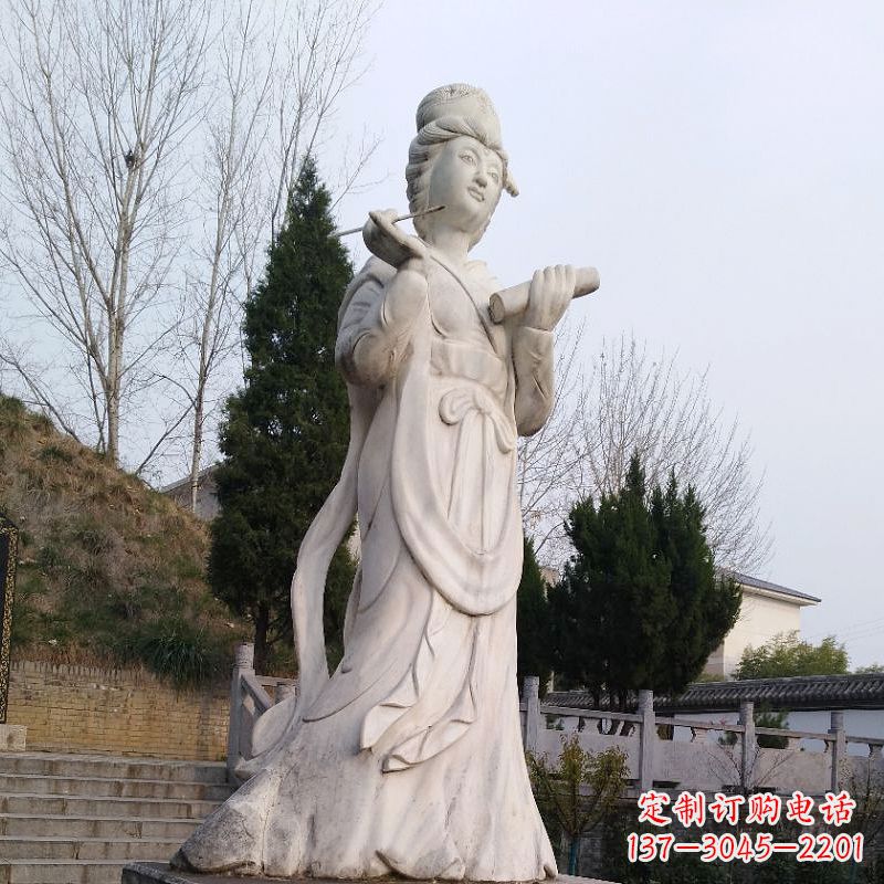 济南精美雕塑勾勒出蔡文姬传奇