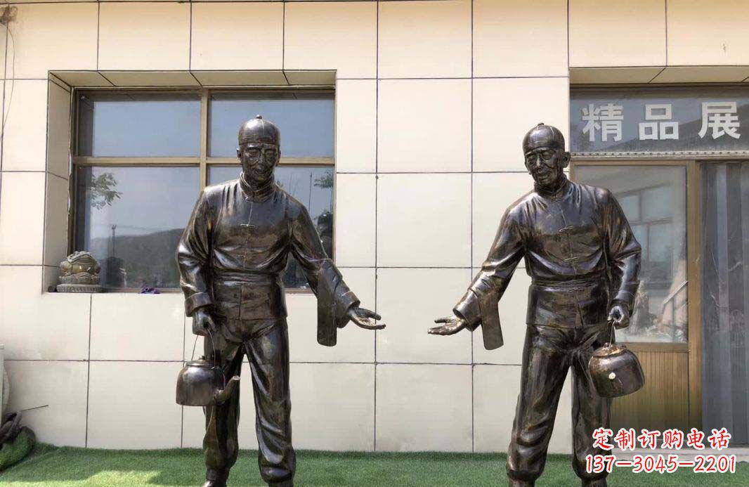 济南店小二雕塑——记茶馆民俗