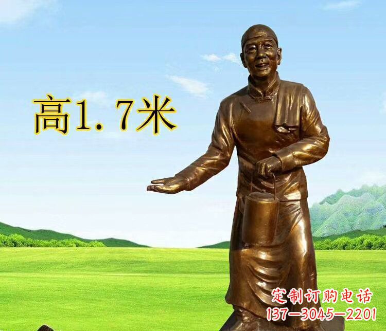 济南店小二雕塑传承经典艺术