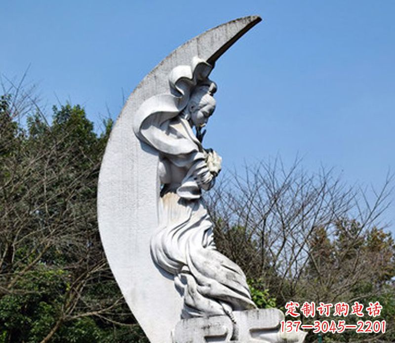 济南嫦娥奔月石雕