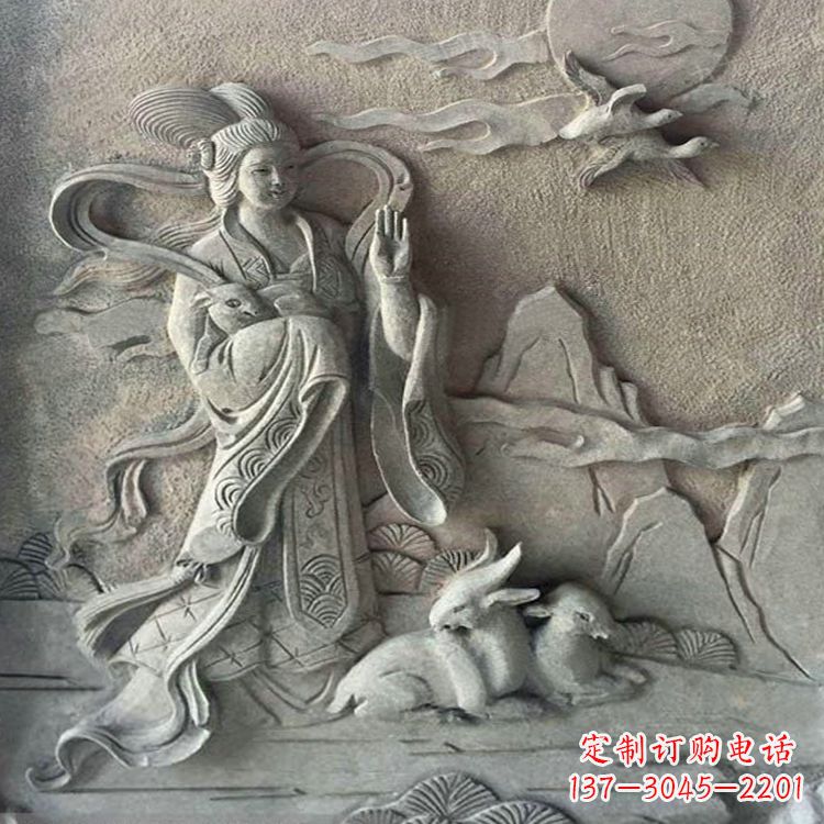 济南月神太阴星君嫦娥雕塑