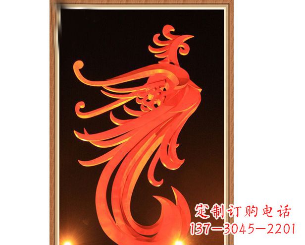 济南不锈钢凤凰雕塑美丽与传统的完美结合