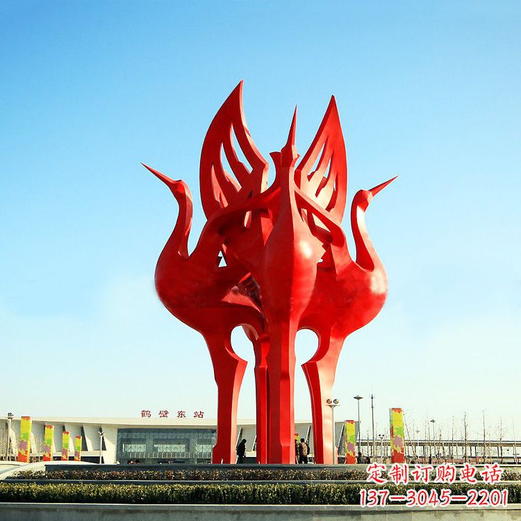 济南“仙鹤之歌仙鹤雕塑的精彩瞬间”