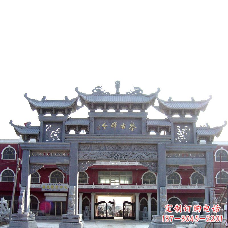 济南石雕牌楼极致精美的城市艺术