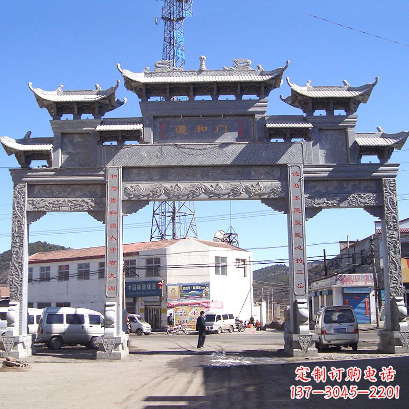 济南中国古代的牌楼雕塑——传承着历史文化的精髓