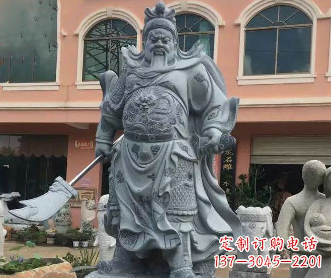 济南神秘的关公石雕