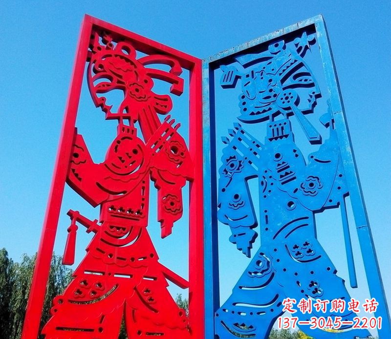 济南精美的皮影戏雕塑