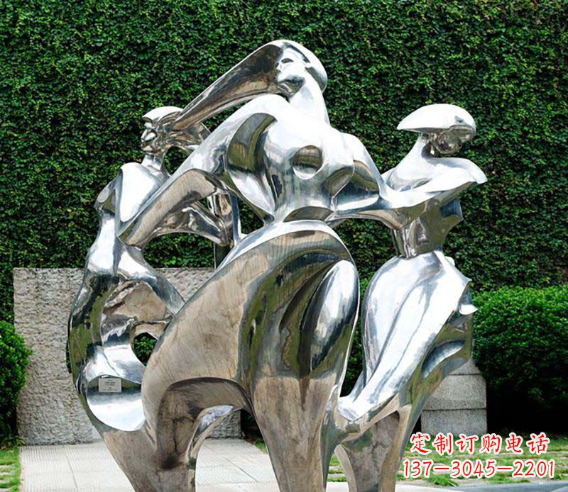 济南抽象女性的魅力不锈钢景观雕塑