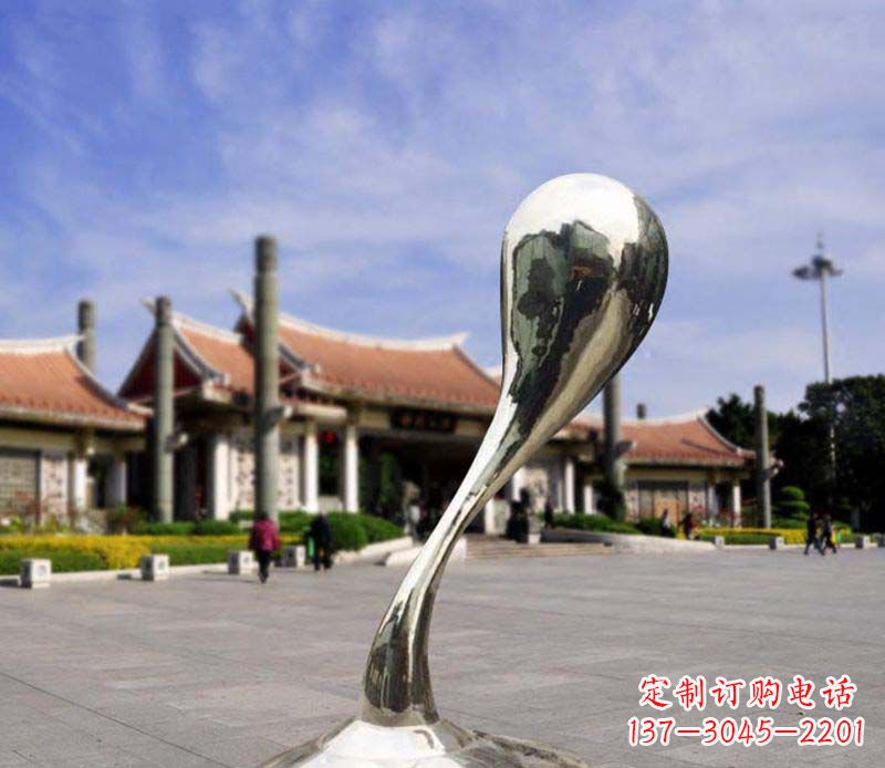 济南水滴美感─广场景观雕塑