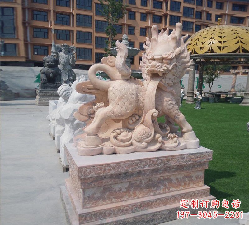 济南传统石雕麒麟