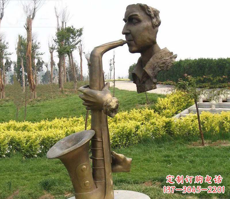 济南吹萨克斯铜雕
