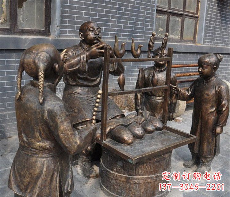 济南糖人雕塑——街边温馨的小情调