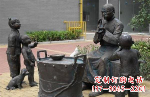 济南糖果人铜雕——艺术之美