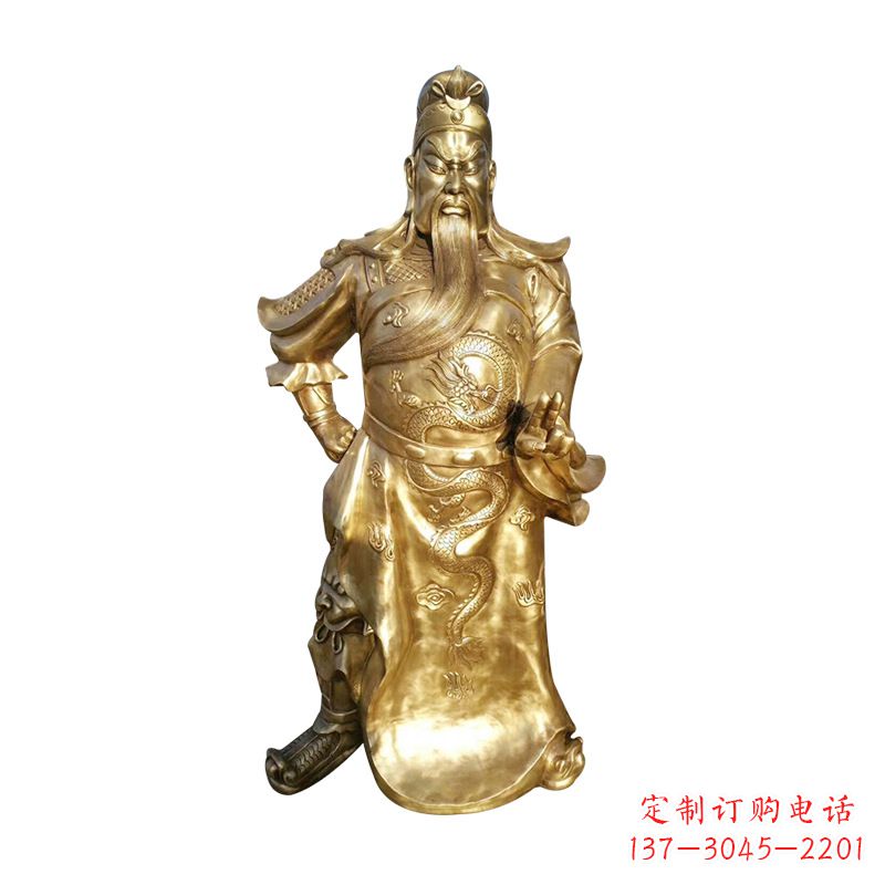 济南抒写三国历史关羽雕塑