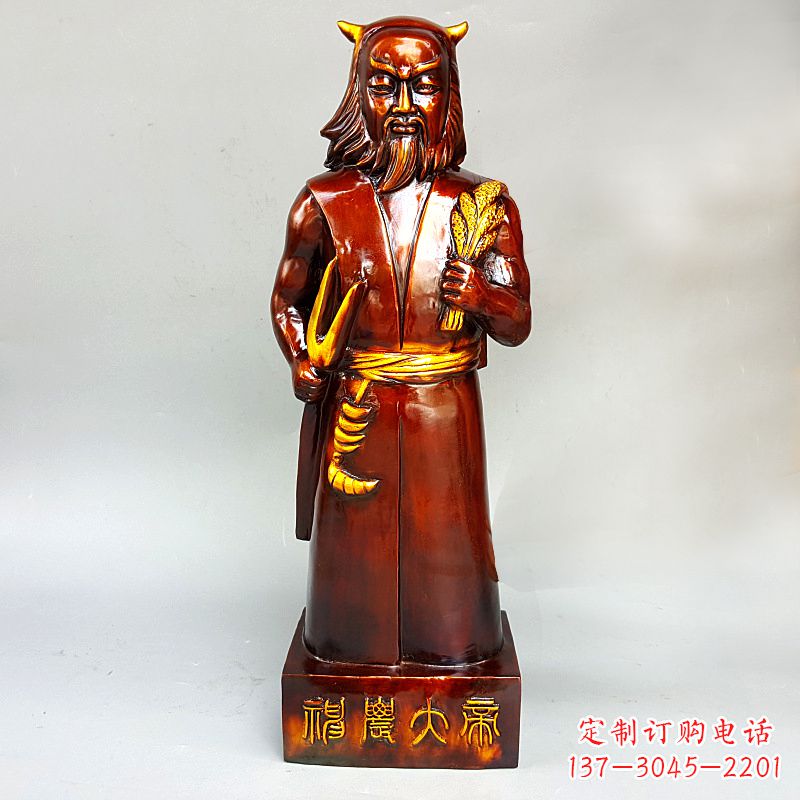 济南神农氏铜像传承炎帝文化的艺术之作