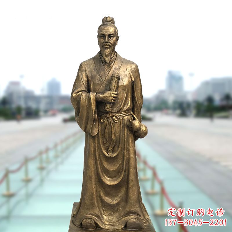 济南铜雕艺术张仲景的精神实践
