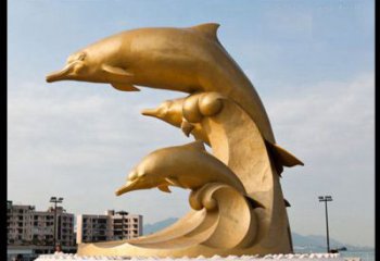 济南海豚雕塑——美丽的城市标志