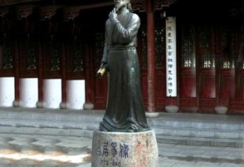 济南白居易铜雕像向著名诗人致敬
