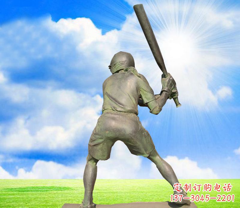 济南纪念棒球精美的棒球雕塑