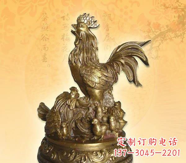 济南传统的公鸡雕塑