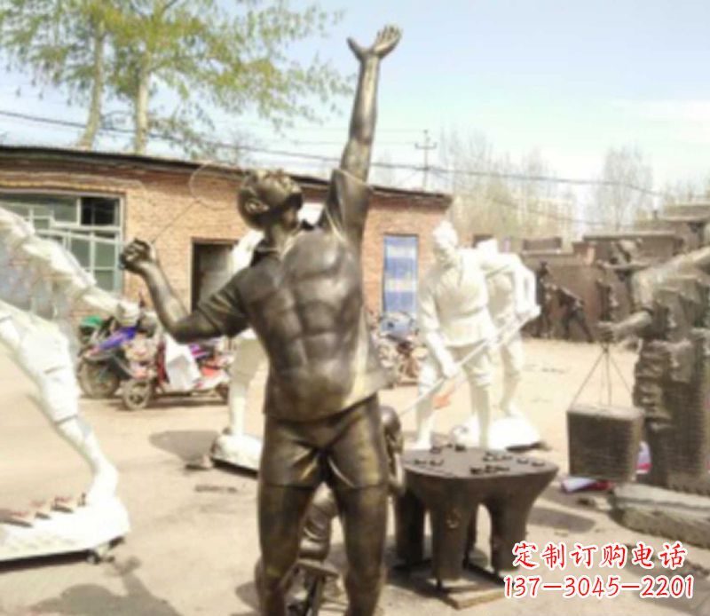 济南羽毛球雕塑传承运动精神